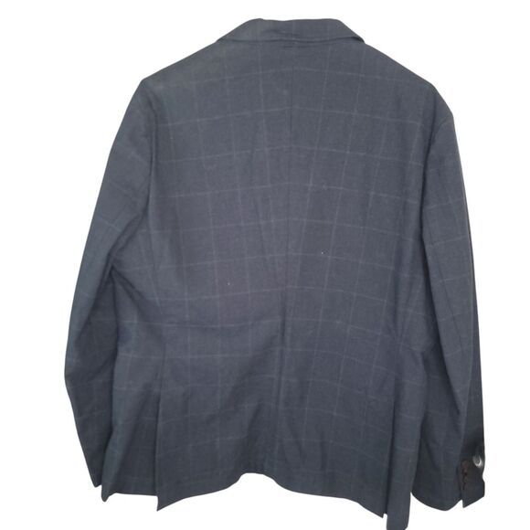 Untuckit UnTuck It Plaid Cotton Soft Construction Blazer Jacket Size 44R - Picture 2 of 9